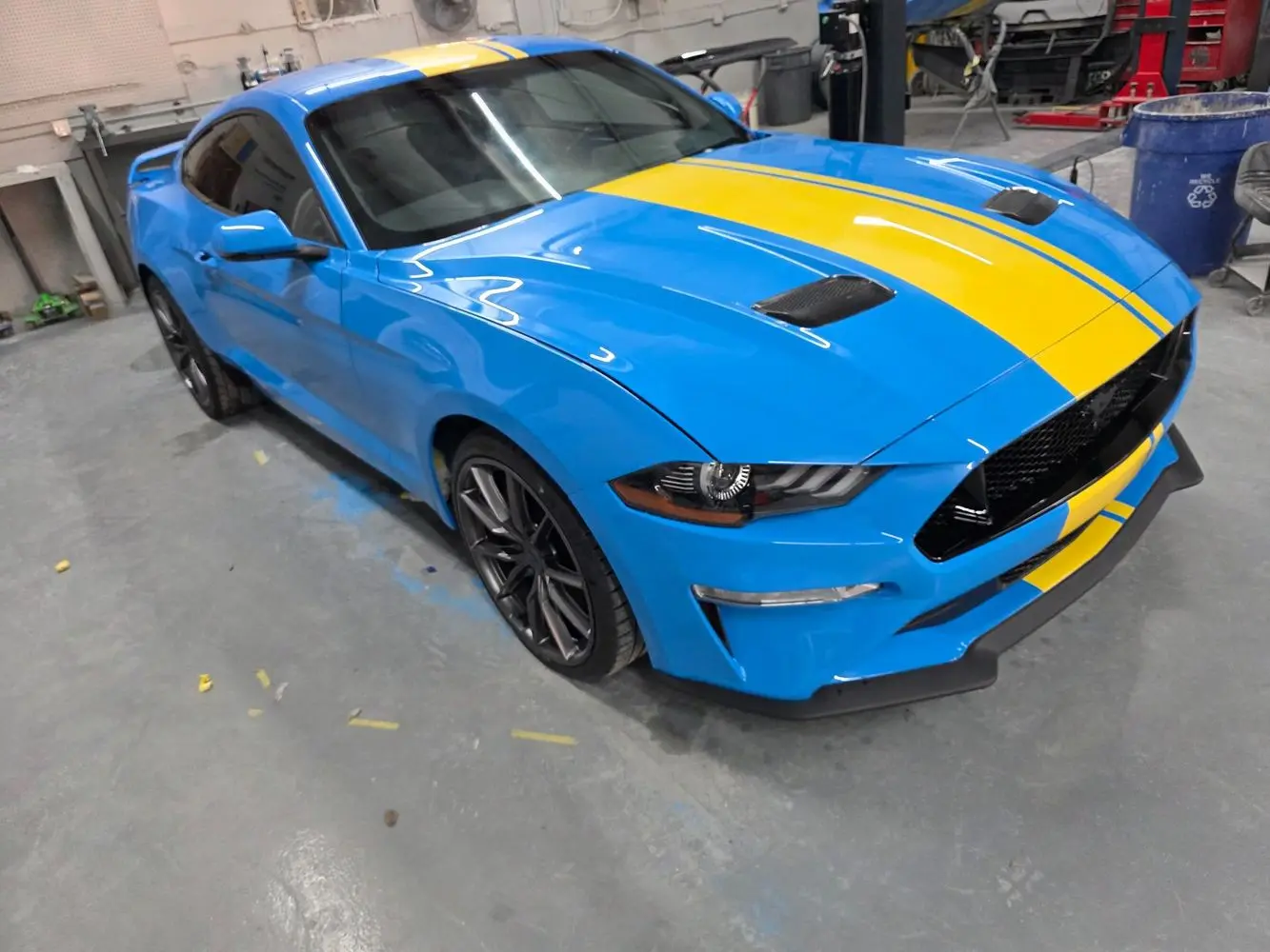 Vehicle being repaired at Easy Out Collision Center.